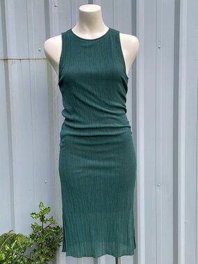 SILENCE + NOISE Green Dress WOMENS SMALL – Stylish, Edgy & Easy to Wear 💚🔥